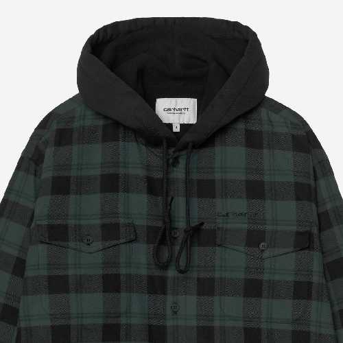 CARHARTT WIP COBRIN SHIRT JAC Cobrin Check Dark Scarab