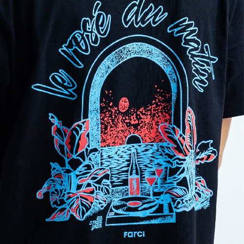 FARCI ROSE TEE black