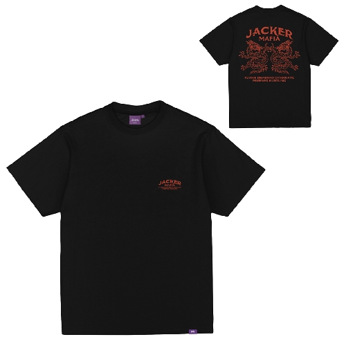 JACKER FLYING DRAGONS TEE Black
