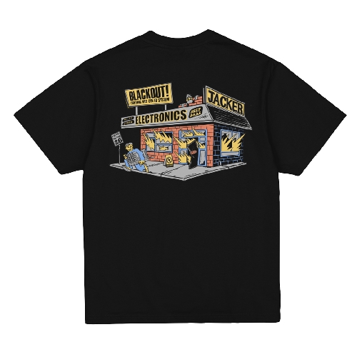 JACKER BLACKOUT TEE Black