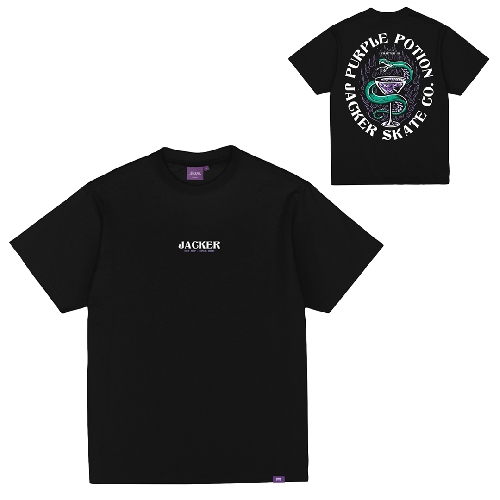 JACKER PURPLE POTION TEE Black