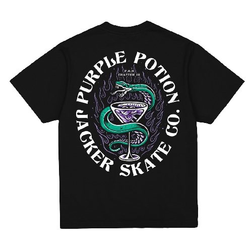 JACKER PURPLE POTION TEE Black