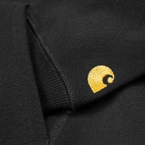 CARHARTT WIP HOODED CHASE SWEAT Black / Gold