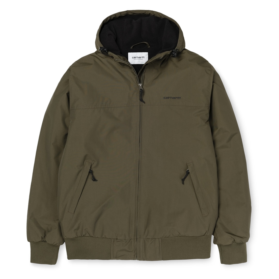 CARHARTT WIP HOODED SAIL JACKET Cypress / Black CARHARTT WIP HOODED SAIL JACKET Cypress / Black