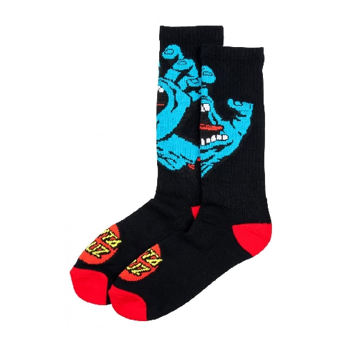 SANTA CRUZ SOCKS SCREAMING HAND Black