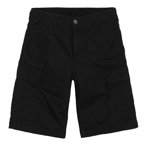 CARHARTT WIP REGULAR CARGO SHORT Black rinsed