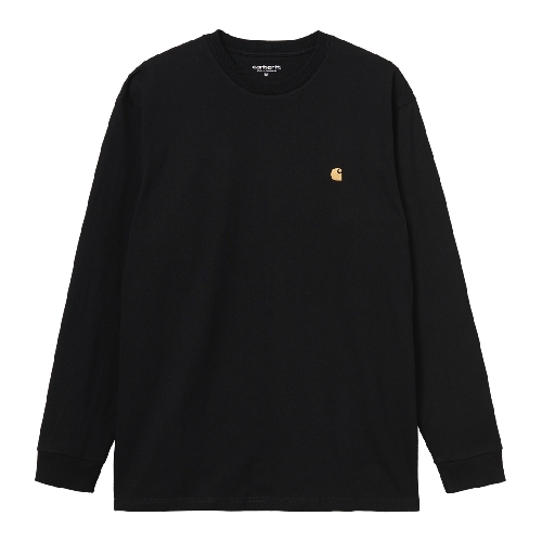 CARHARTT WIP CHASE LS TSHIRT black / Gold