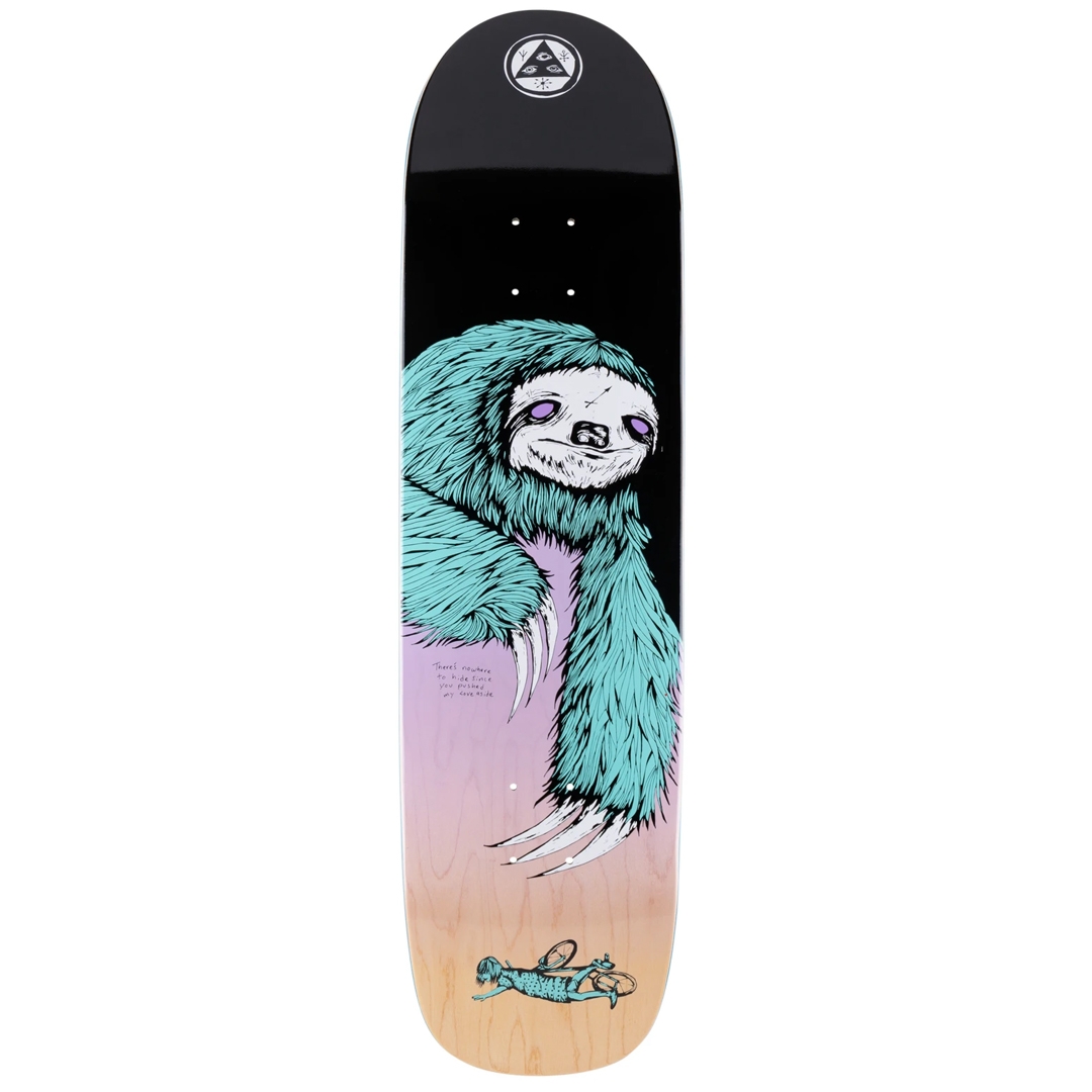 WELCOME SLOTH SON OF PLANCHETTE DECK 8.38 x 32.25 WELCOME SLOTH SON OF PLANCHETTE DECK 8.38 x 32.25
