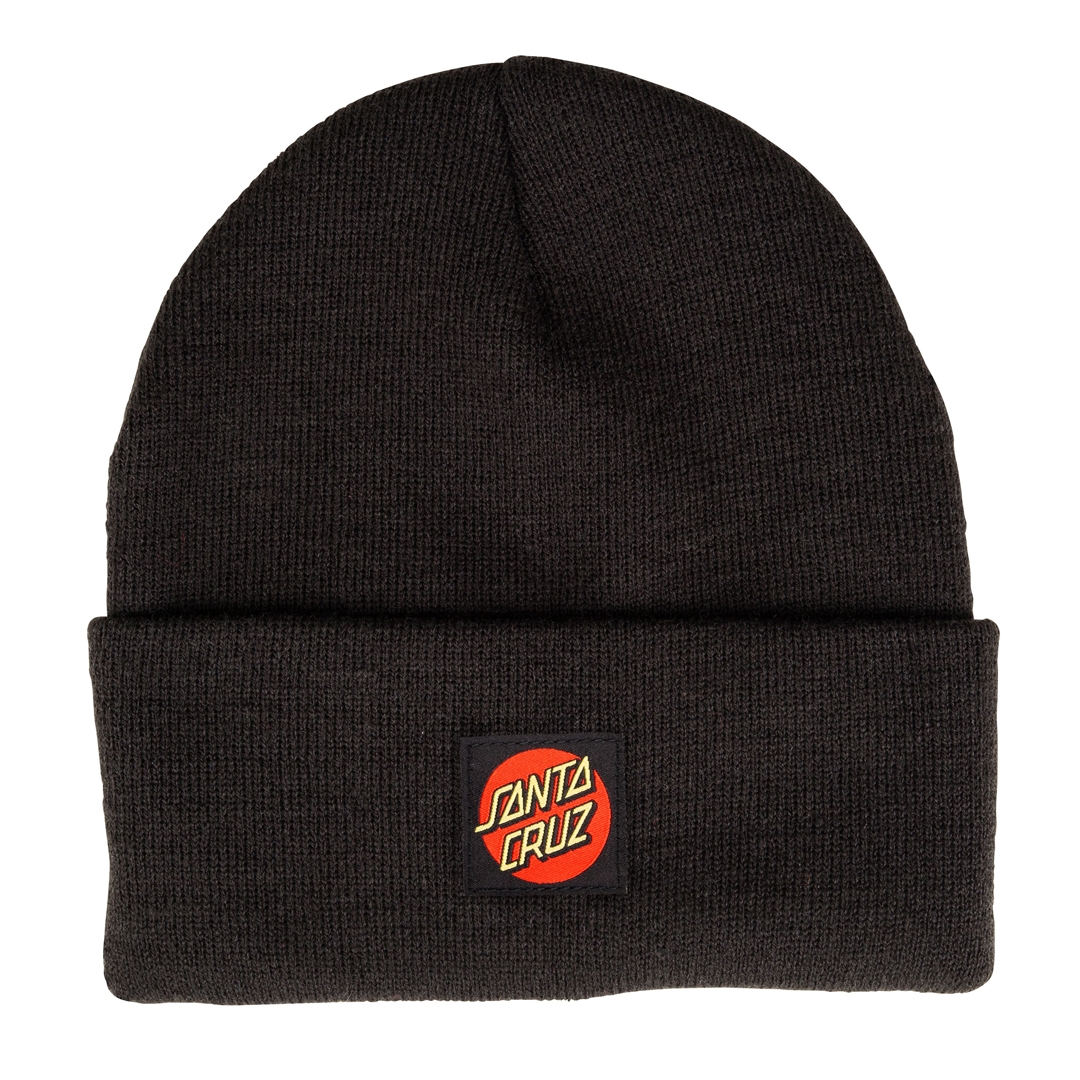 SANTA CRUZ CLASSIC LABEL BEANIE Black SANTA CRUZ CLASSIC LABEL BEANIE Black