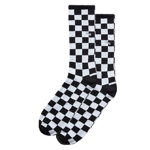 VANS CHECKERBOARD CREW II SOCK black / white check